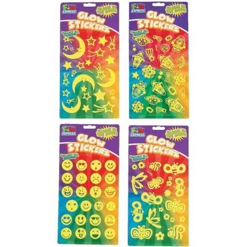 Glow-In-The-Dark Sticker Sheet Astd