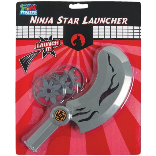 Ninja Stars &Amp; Launcher Set