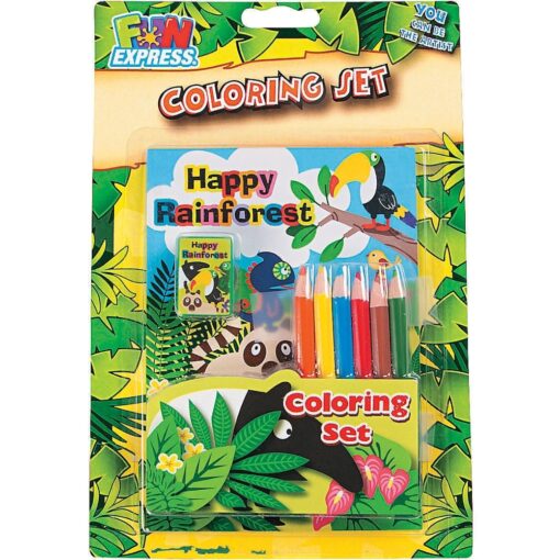 Rainforest Coloring Set