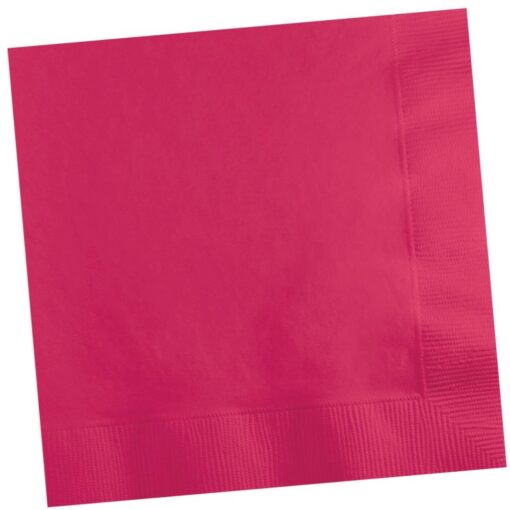 Hot Magenta Napkin Beverage 50Ct