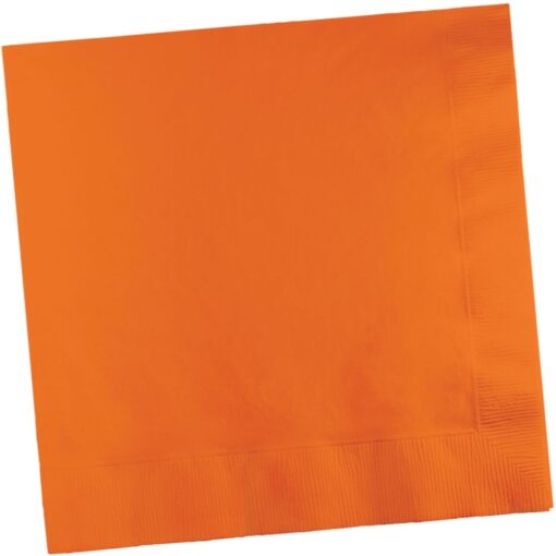 Orange Napkin Lunch 50Ct