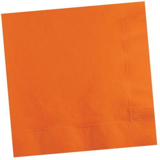 Orange Napkin Beverage 50Ct