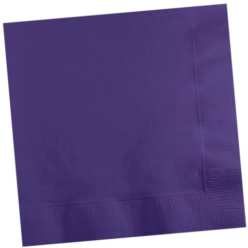 Purple Napkin Beverage 50Ct