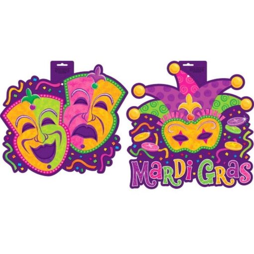 Mardi Gras Cutouts, 15&Quot; Astd