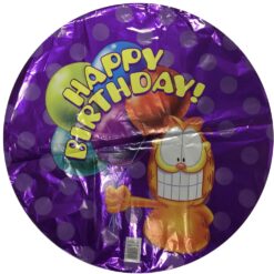 18" RND Garfield Happy Birthday Foil BLN