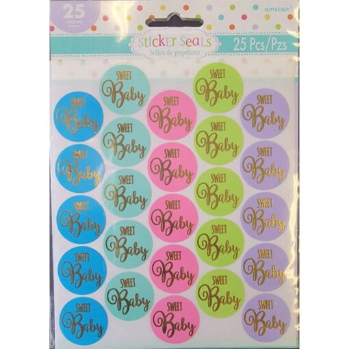 Sweet Baby Baby Shower Sticker Seals