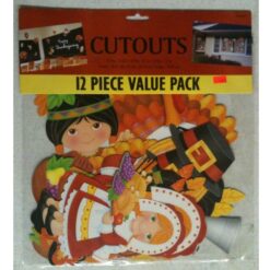 Thanksgiving Cutouts Astd Value Pk 12CT