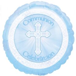 18" RND Radiant Blue Communion Foil BLN