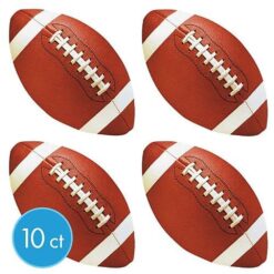 Football Cutouts 3 3/4" 10CT