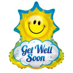 28" SHP Get Well Sun Balloon