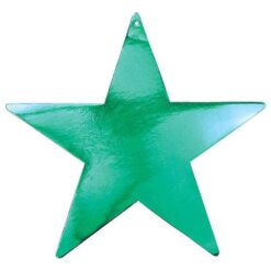Star Foil Cutout 5" Green
