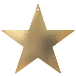 Star Foil Cutout 12" Gold