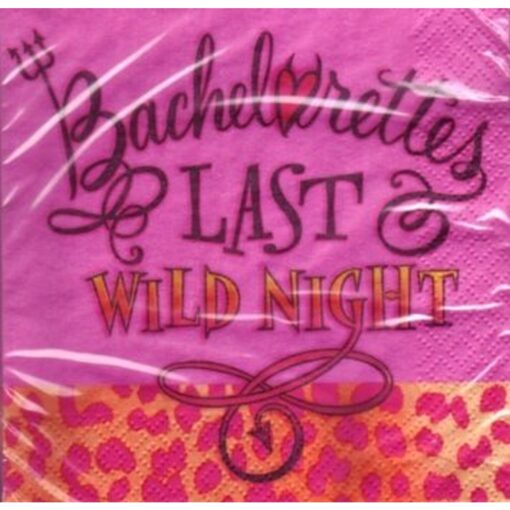 Wild Night Napkins Beverage 16Ct