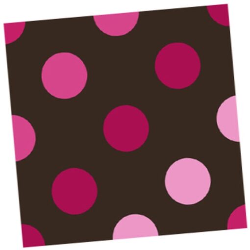 Pink And Chocolate Napkins Beverage 16Ct