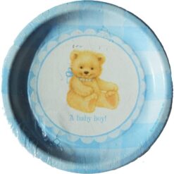 Sweet Bear Blue Plates 9" 8CT