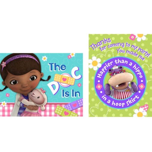 Doc Mcstuffins Invitation W/Ty 8Ct