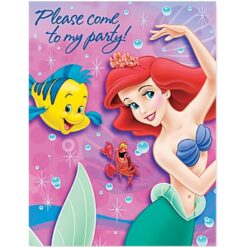 Little Mermaid Invitations 8CT