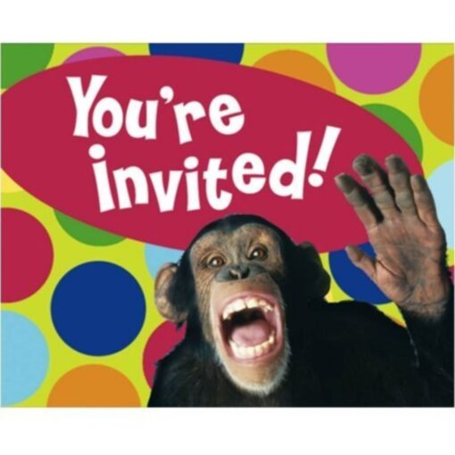 Monkey Around Invites 8Ct