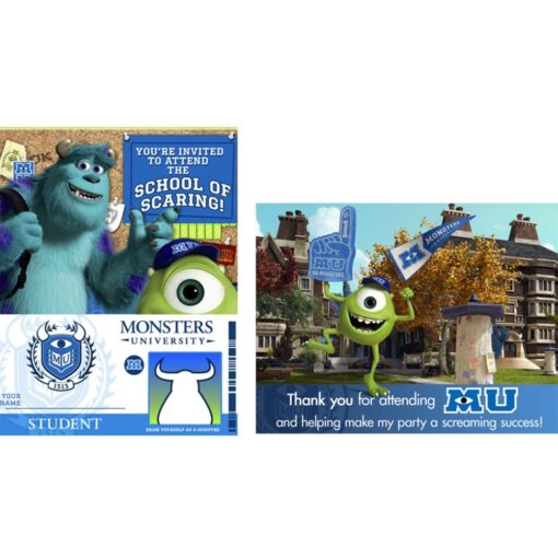 Monsters University Invites 8Ct