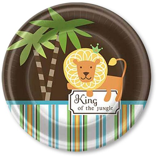 King Of The Jungle Plates Rnd 7&Quot; 8Ct