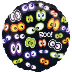 18" RND Boo w/Eyeballs Foil Balloon