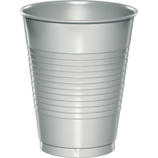 S Silver Cups Plastic 16Oz 20Ct