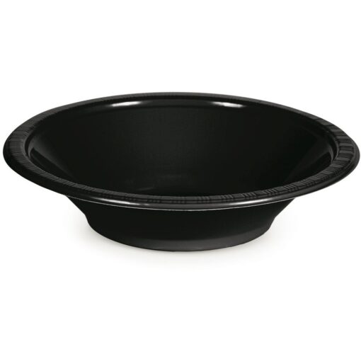 Black Bowl Plastic 12Oz 20Ct