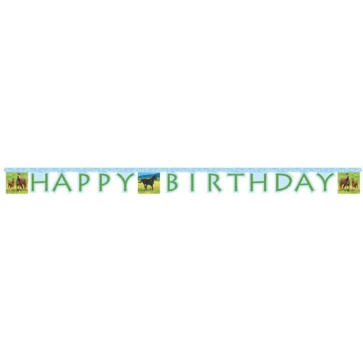 Wild Horses Jointed Birthday Banner