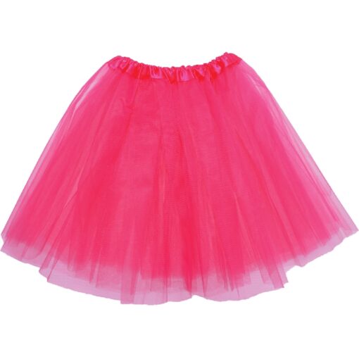 Tutu Neon Pink 3 Layer Adult Os