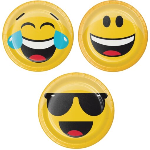 Show Your Emojions Plates Astd 7&Quot; 8Ct