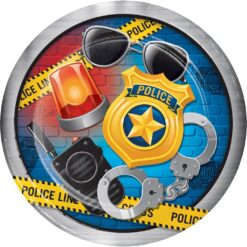 Police Party Plates 9" 9CT