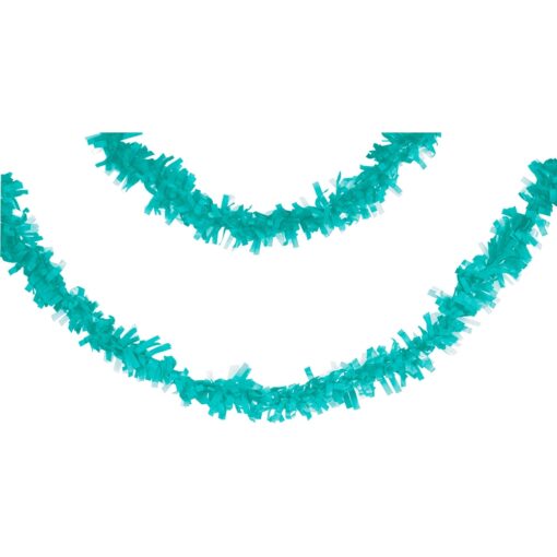 Teal Lagoon Tissue Garland 25Ft