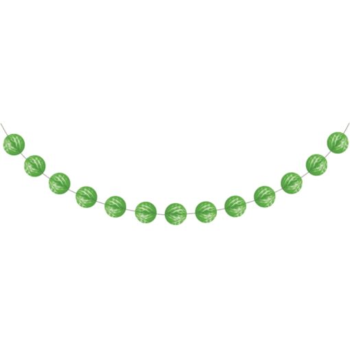 Fresh Lime Mini Honeycomb Garland 9Ft