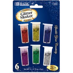 Glitter, Primary Color .10oz Astd 6ct