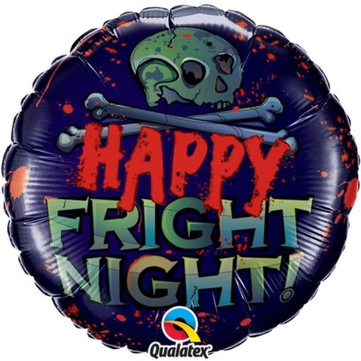 18&Quot; Rnd Happy Fright Night Foil Bln