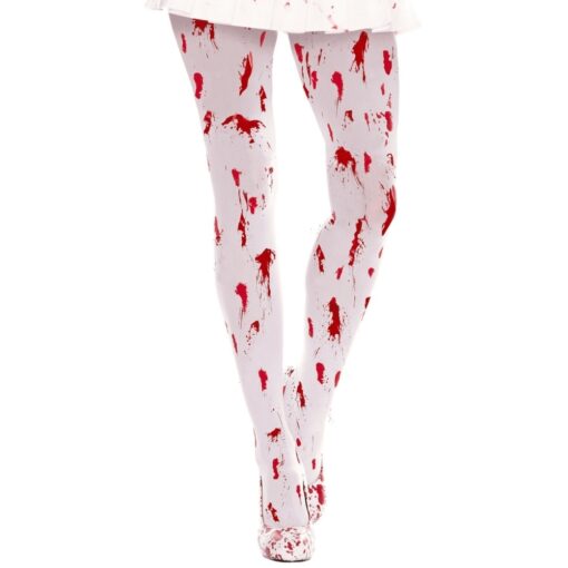 Bloody Pantyhose White/Red Adult