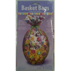 Basket Bag w/Printed Easter Eggs 24"x25"