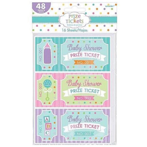 Baby Shower Prize Tickets 48Ct