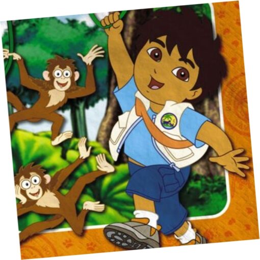 Go Diego Go Napkins Lunch 16Ct