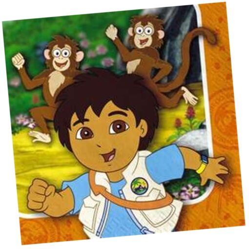 Go Diego Go Napkins Beverage 16Ct