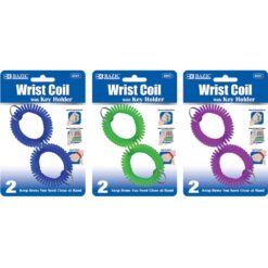 Wrist Coil w/Key Holder Astd (2/Pack)