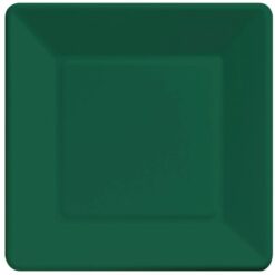 H Green Plate Paper SQR 7" 18CT.