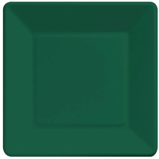 H Green Plate Paper Sqr 7&Quot; 18Ct.