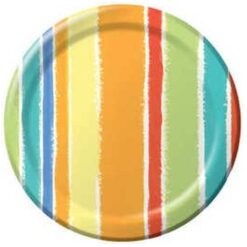 Sunshine Stripes Plates 7" 8CT