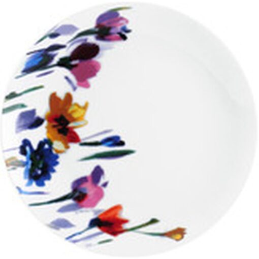 Watercolor Garden Plates Paper 9&Quot; 8Ct