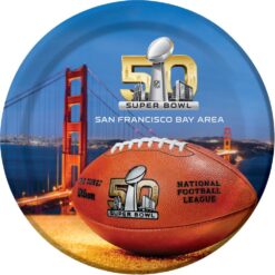 Super Bowl 50 Plate Dinner 9" 8CT