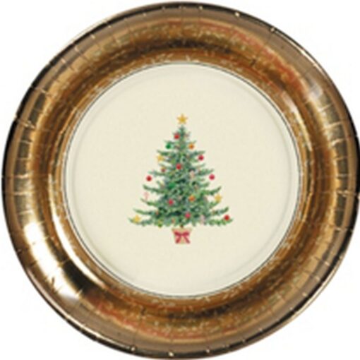 Platter Vctrn Tree 13.5&Quot; Rnd