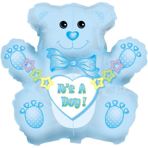 32&Quot; Shp It'S A Boy Bear Balloon