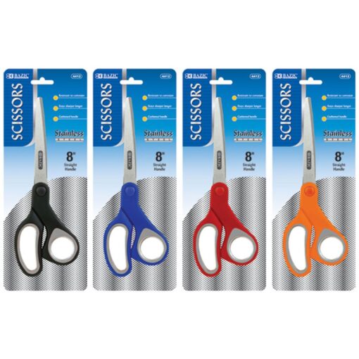 Scissors 8&Quot; Soft Grip Stnls Stl Astd