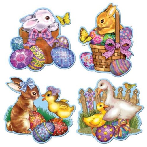 Easter Cutouts Astd ~16&Quot; 4Ct